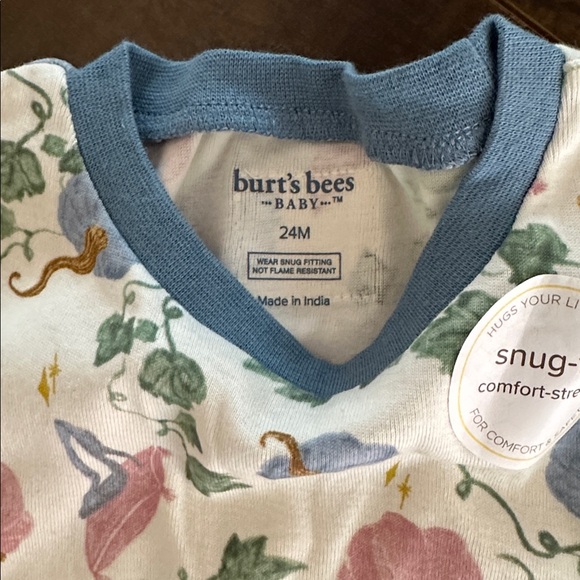 Burt’s Bees Baby Pumpkin Princess Pajamas - Picture 3 of 4